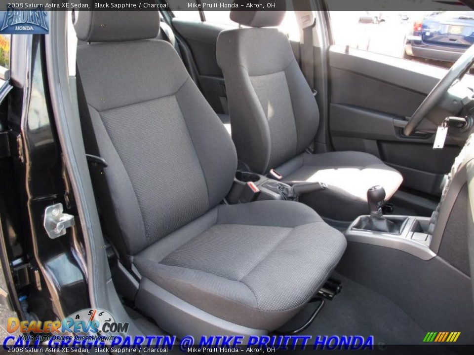 2008 Saturn Astra XE Sedan Black Sapphire / Charcoal Photo #14