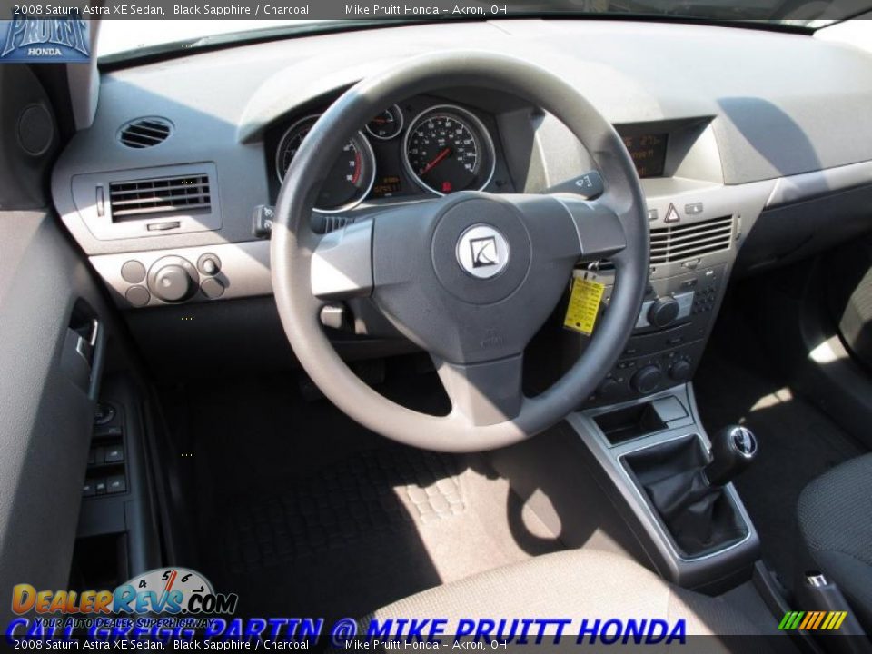 2008 Saturn Astra XE Sedan Black Sapphire / Charcoal Photo #15