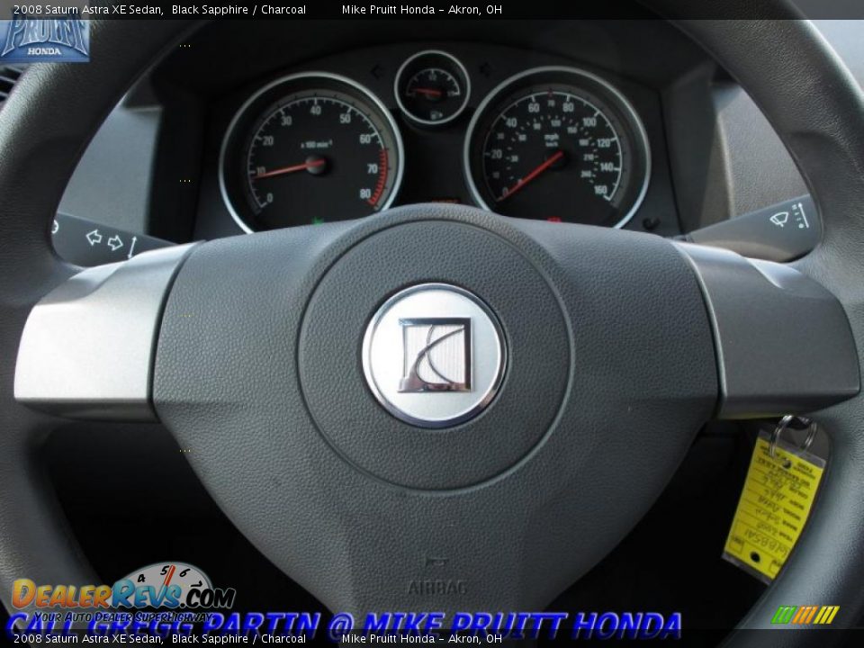 2008 Saturn Astra XE Sedan Black Sapphire / Charcoal Photo #17