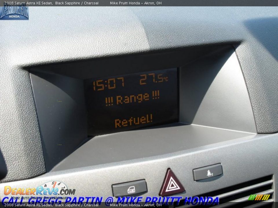 2008 Saturn Astra XE Sedan Black Sapphire / Charcoal Photo #20