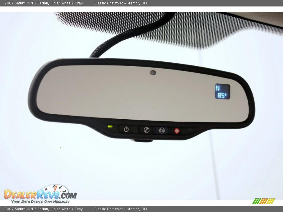 2007 Saturn ION 3 Sedan Polar White / Gray Photo #16
