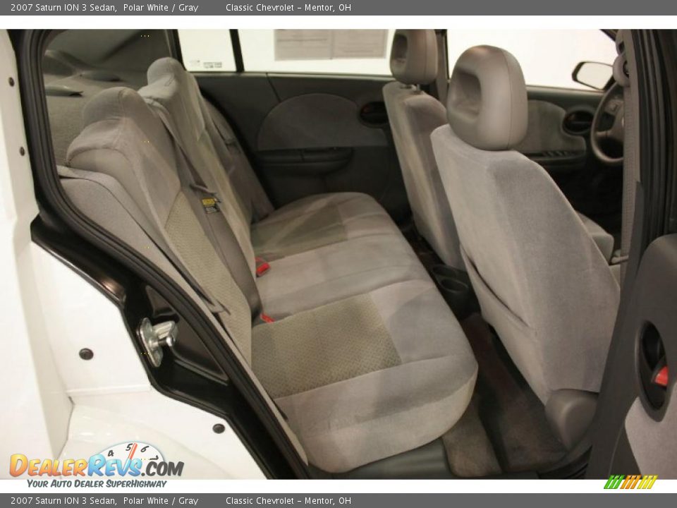2007 Saturn ION 3 Sedan Polar White / Gray Photo #20