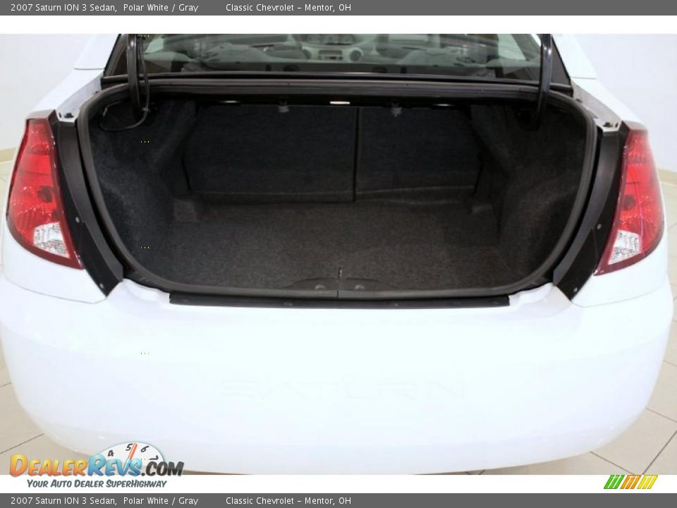 2007 Saturn ION 3 Sedan Polar White / Gray Photo #23