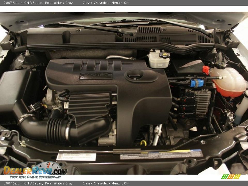 2007 Saturn ION 3 Sedan Polar White / Gray Photo #24
