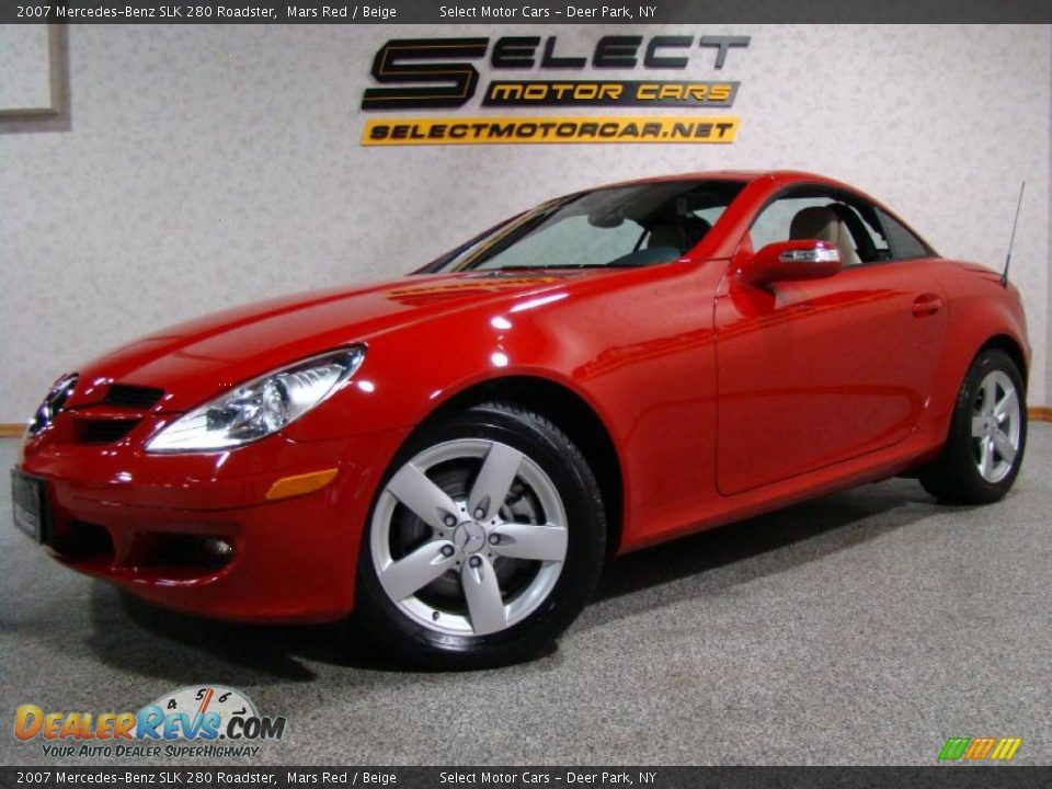 2007 Mercedes-Benz SLK 280 Roadster Mars Red / Beige Photo #1