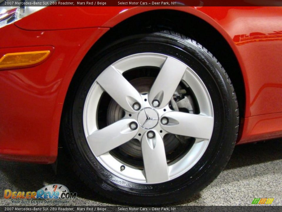 2007 Mercedes-Benz SLK 280 Roadster Mars Red / Beige Photo #6