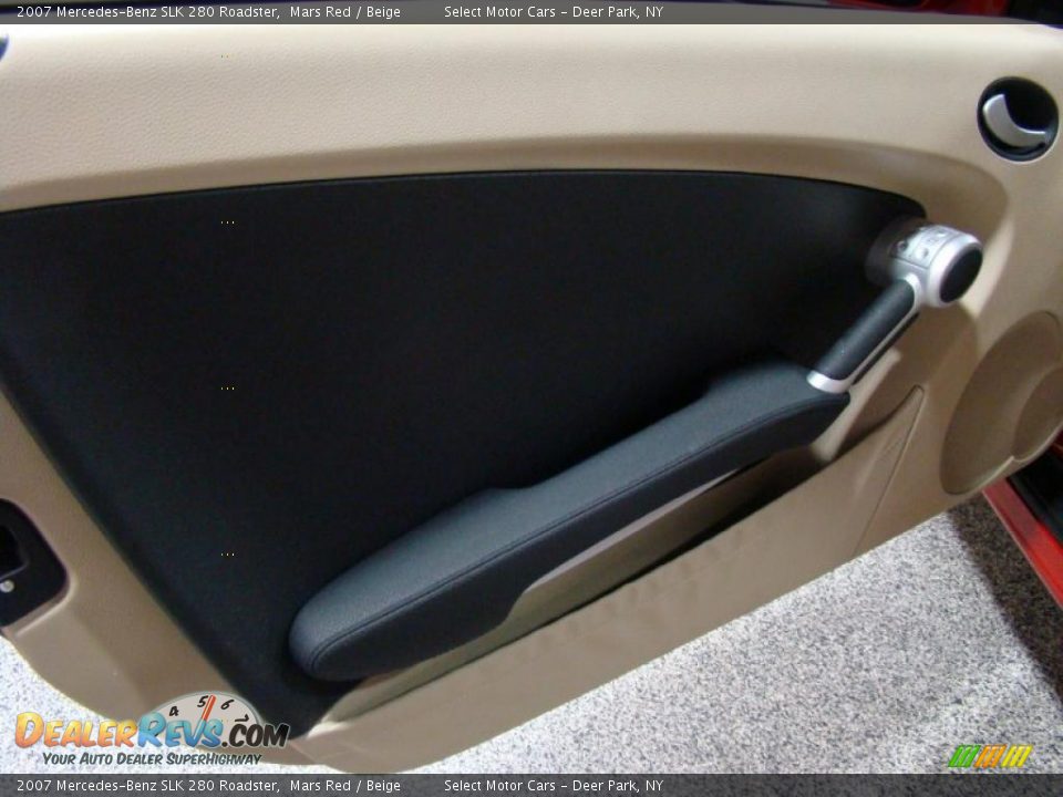 2007 Mercedes-Benz SLK 280 Roadster Mars Red / Beige Photo #7