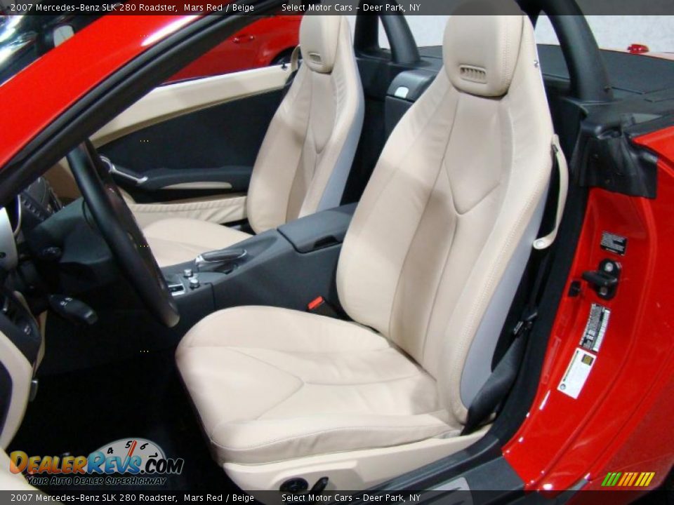 2007 Mercedes-Benz SLK 280 Roadster Mars Red / Beige Photo #8
