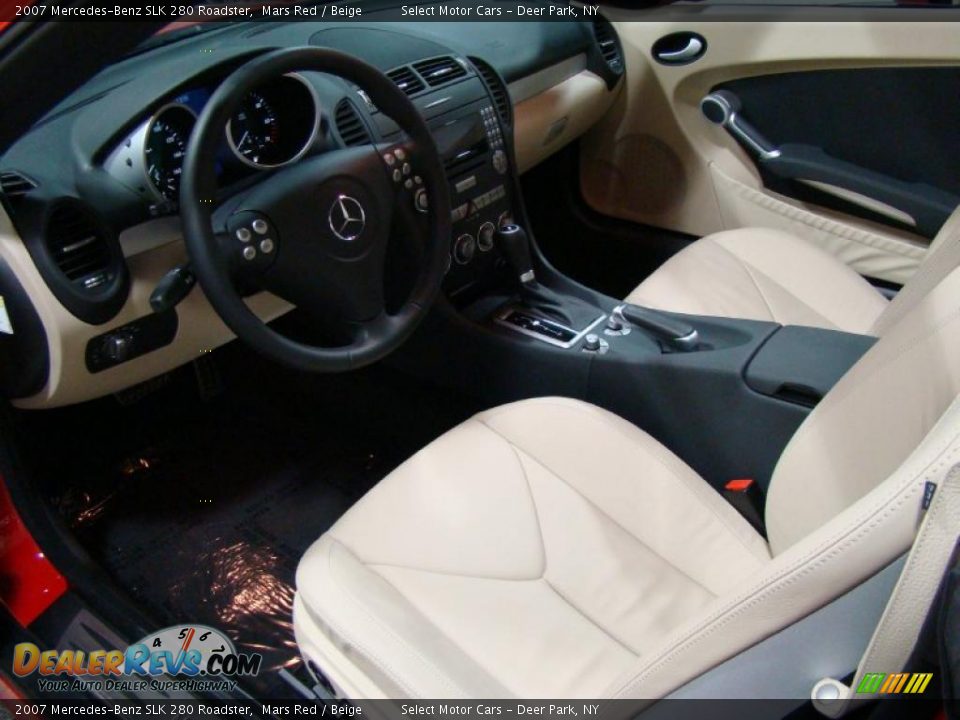 2007 Mercedes-Benz SLK 280 Roadster Mars Red / Beige Photo #9