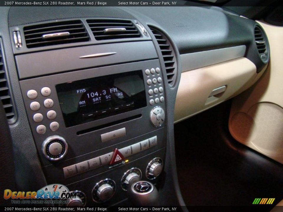 2007 Mercedes-Benz SLK 280 Roadster Mars Red / Beige Photo #10