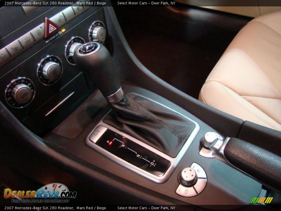 2007 Mercedes-Benz SLK 280 Roadster Mars Red / Beige Photo #11