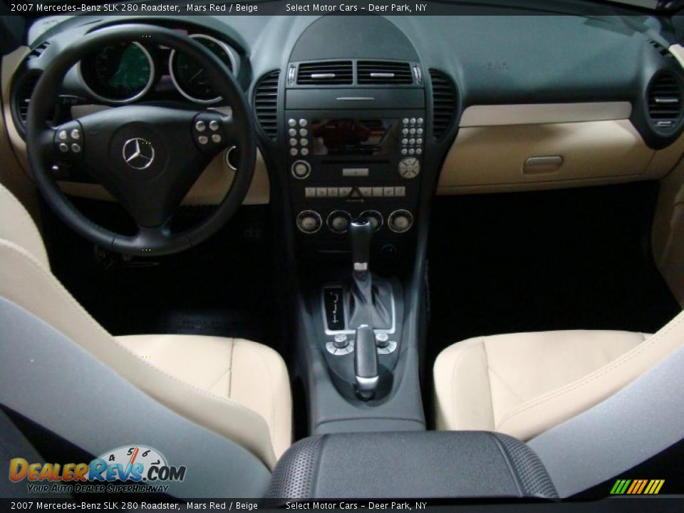 2007 Mercedes-Benz SLK 280 Roadster Mars Red / Beige Photo #12