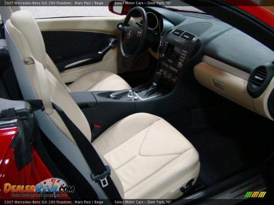 2007 Mercedes-Benz SLK 280 Roadster Mars Red / Beige Photo #13