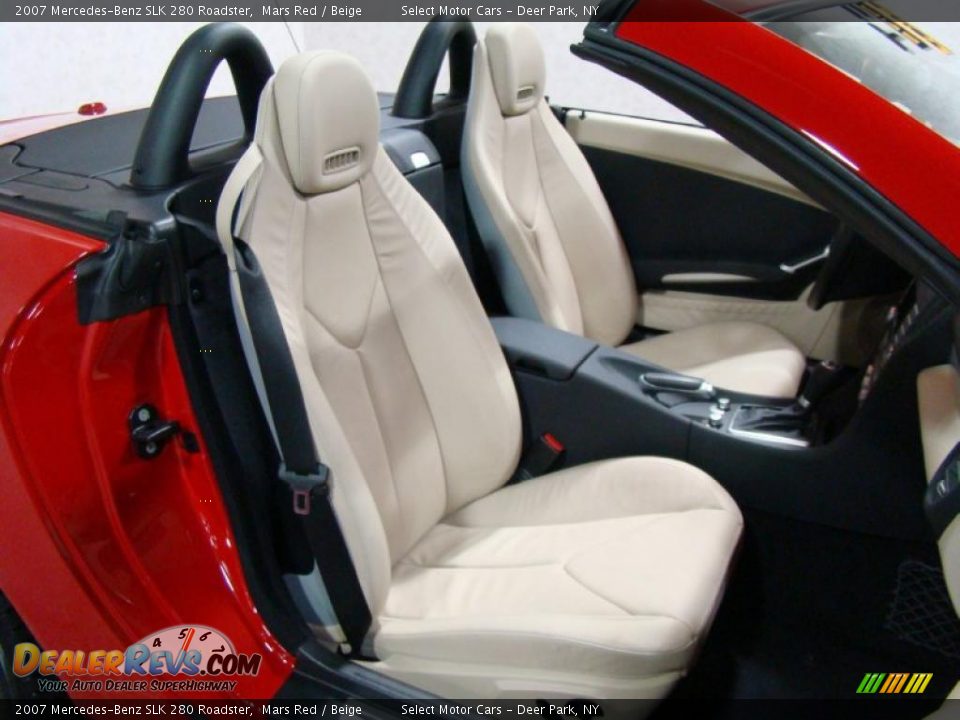2007 Mercedes-Benz SLK 280 Roadster Mars Red / Beige Photo #14