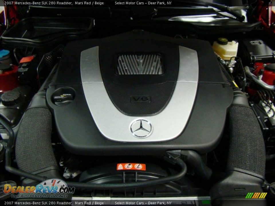2007 Mercedes-Benz SLK 280 Roadster Mars Red / Beige Photo #15