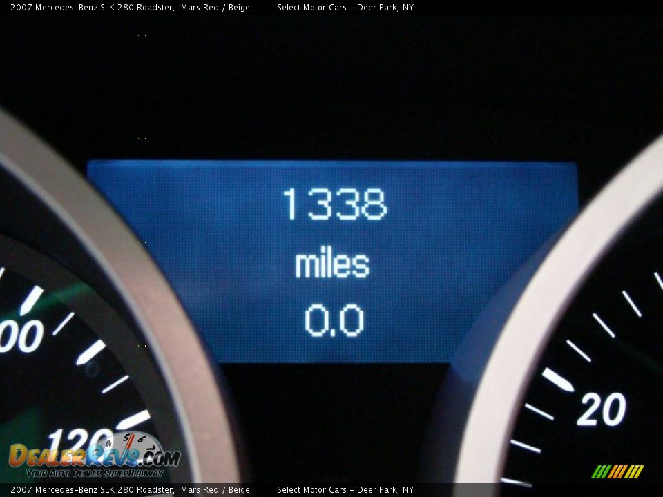 2007 Mercedes-Benz SLK 280 Roadster Mars Red / Beige Photo #16
