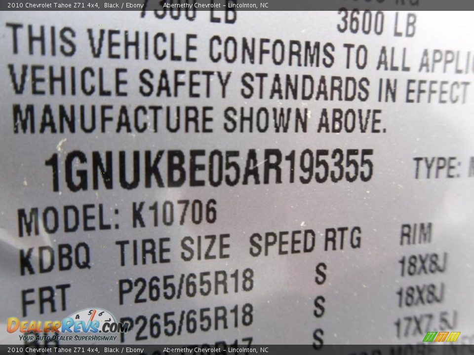 2010 Chevrolet Tahoe Z71 4x4 Black / Ebony Photo #9