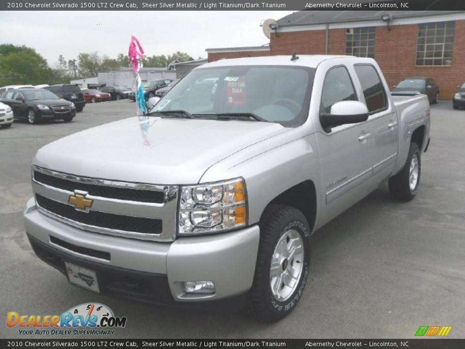 2010 Chevrolet Silverado 1500 LTZ Crew Cab Sheer Silver Metallic / Light Titanium/Dark Titanium Photo #1