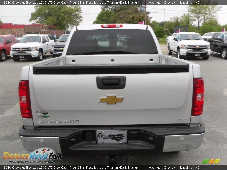 2010 Chevrolet Silverado 1500 LTZ Crew Cab Sheer Silver Metallic / Light Titanium/Dark Titanium Photo #3