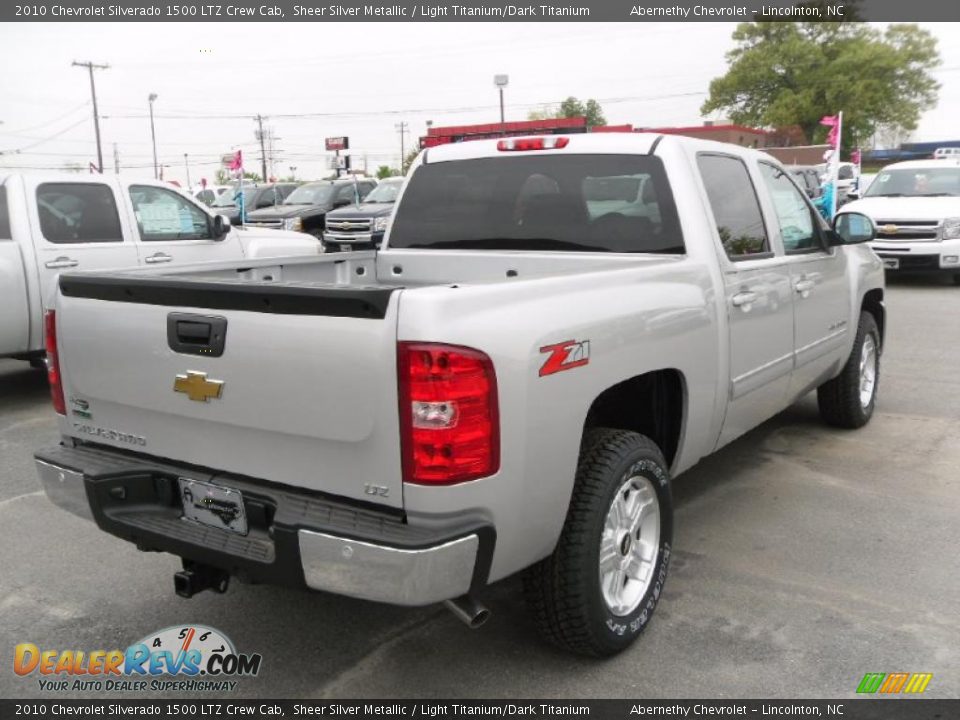 2010 Chevrolet Silverado 1500 LTZ Crew Cab Sheer Silver Metallic / Light Titanium/Dark Titanium Photo #5