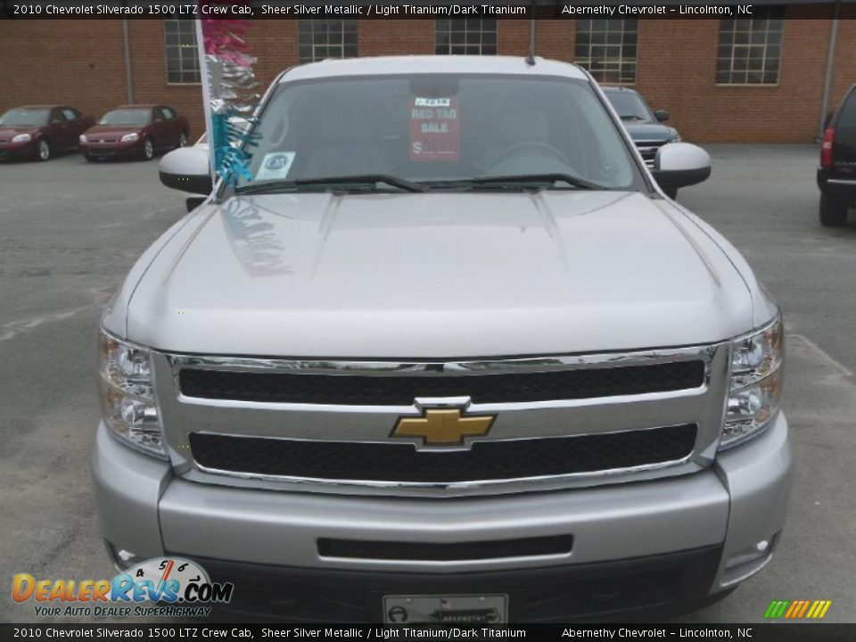 2010 Chevrolet Silverado 1500 LTZ Crew Cab Sheer Silver Metallic / Light Titanium/Dark Titanium Photo #7