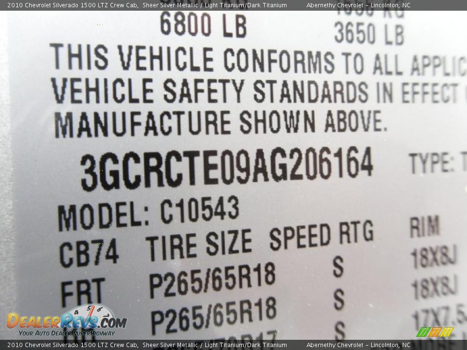 2010 Chevrolet Silverado 1500 LTZ Crew Cab Sheer Silver Metallic / Light Titanium/Dark Titanium Photo #10