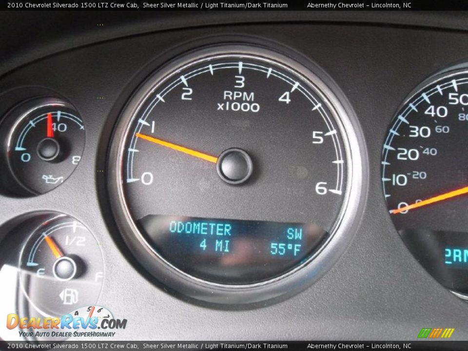 2010 Chevrolet Silverado 1500 LTZ Crew Cab Sheer Silver Metallic / Light Titanium/Dark Titanium Photo #12