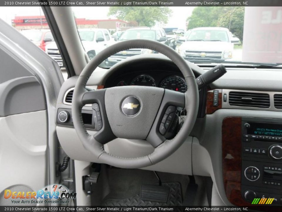 2010 Chevrolet Silverado 1500 LTZ Crew Cab Sheer Silver Metallic / Light Titanium/Dark Titanium Photo #16