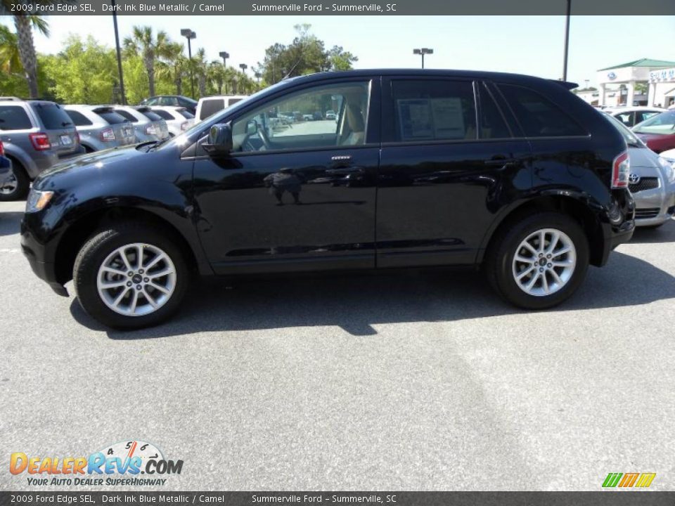 2009 Ford Edge SEL Dark Ink Blue Metallic / Camel Photo #2