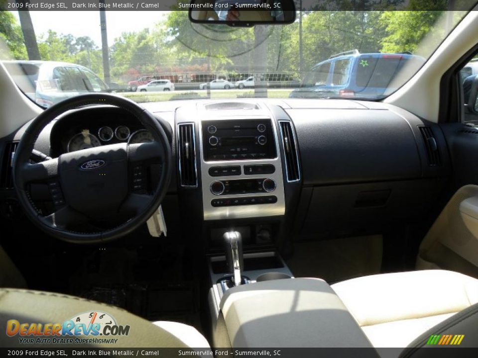 2009 Ford Edge SEL Dark Ink Blue Metallic / Camel Photo #3