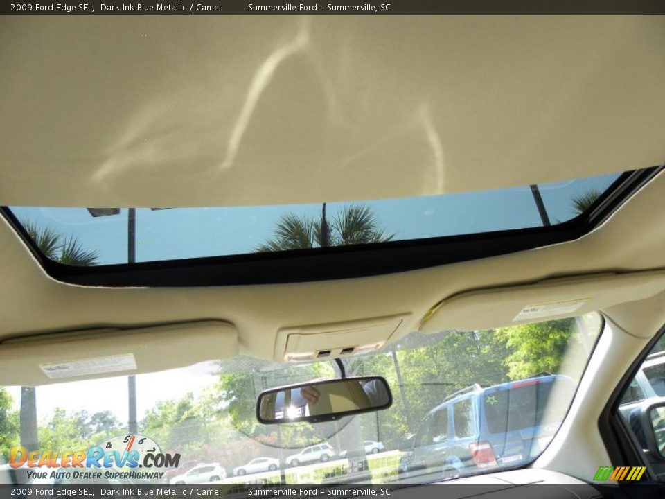 2009 Ford Edge SEL Dark Ink Blue Metallic / Camel Photo #4