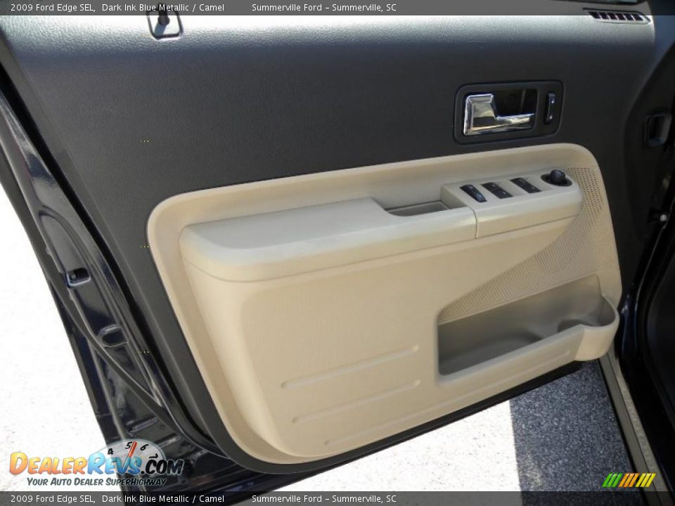2009 Ford Edge SEL Dark Ink Blue Metallic / Camel Photo #6
