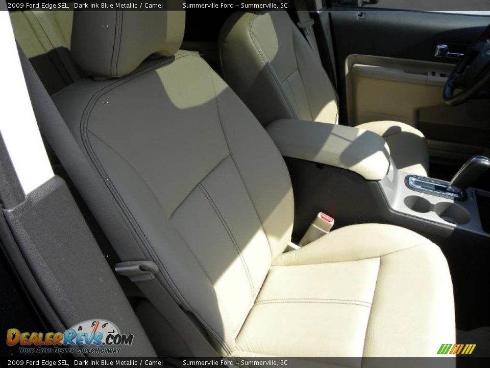 2009 Ford Edge SEL Dark Ink Blue Metallic / Camel Photo #9