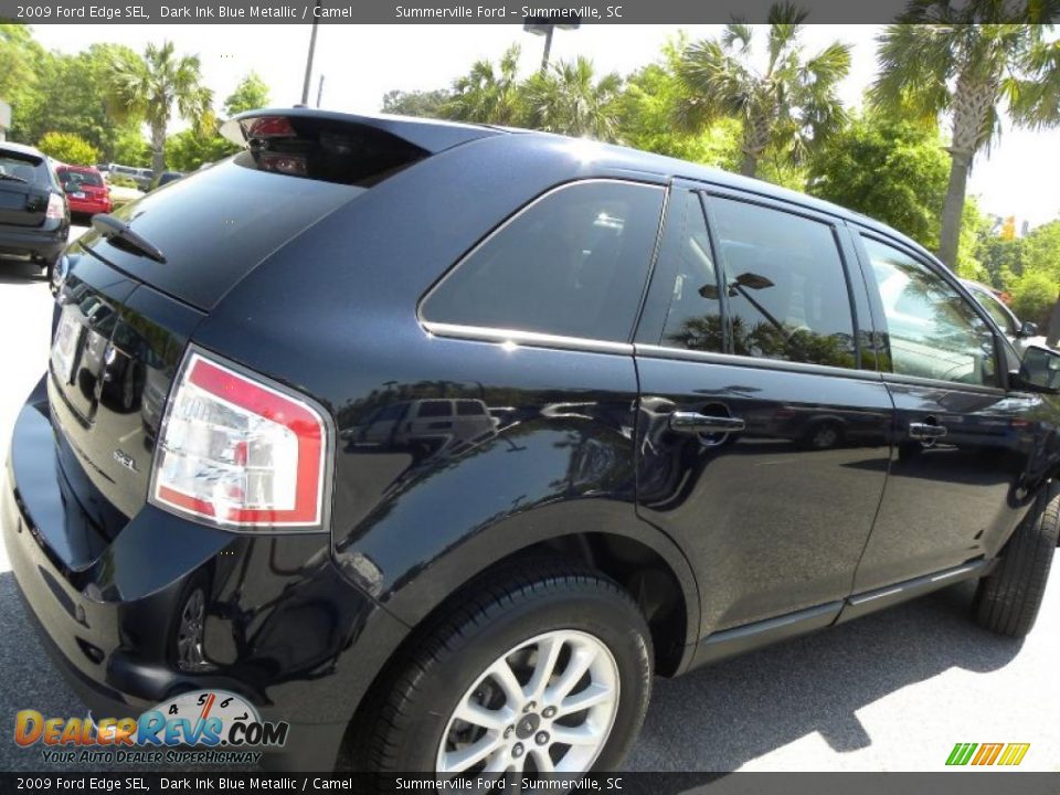 2009 Ford Edge SEL Dark Ink Blue Metallic / Camel Photo #14