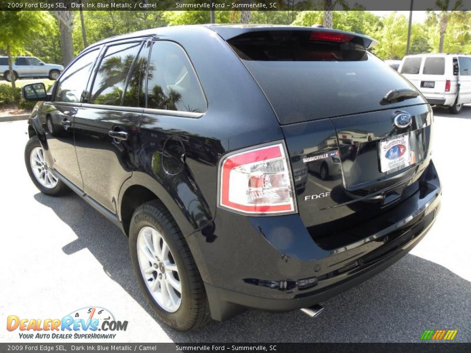 2009 Ford Edge SEL Dark Ink Blue Metallic / Camel Photo #16