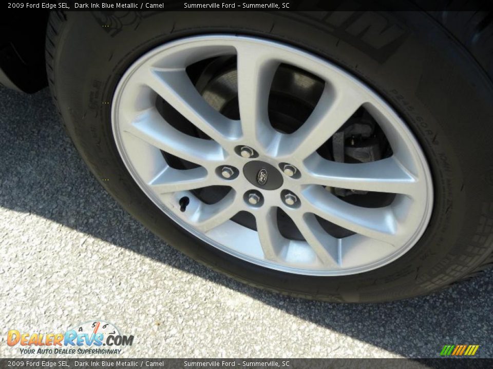 2009 Ford Edge SEL Dark Ink Blue Metallic / Camel Photo #17