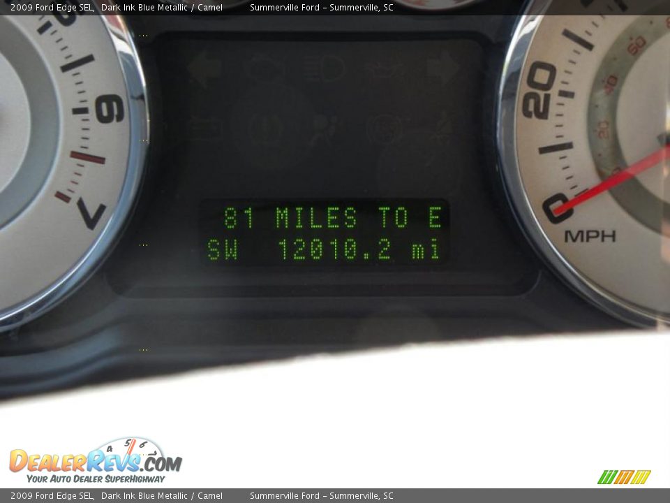 2009 Ford Edge SEL Dark Ink Blue Metallic / Camel Photo #24