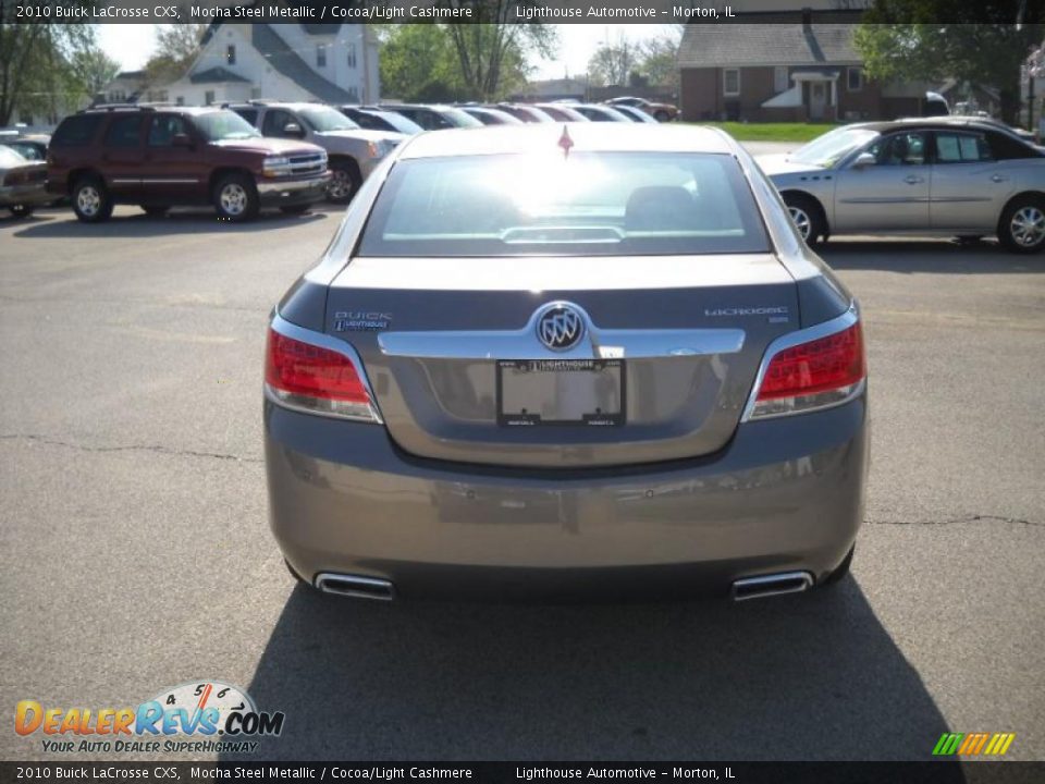 2010 Buick LaCrosse CXS Mocha Steel Metallic / Cocoa/Light Cashmere Photo #8