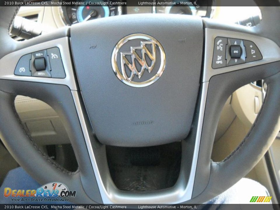 2010 Buick LaCrosse CXS Mocha Steel Metallic / Cocoa/Light Cashmere Photo #15