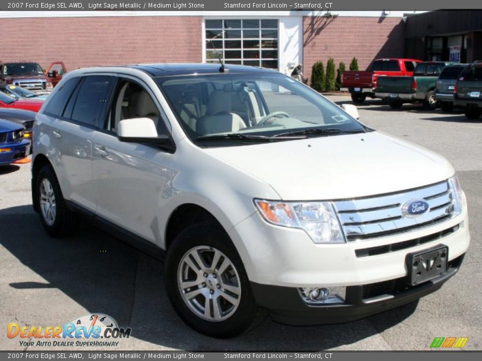 2007 Ford Edge SEL AWD Light Sage Metallic / Medium Light Stone Photo #22