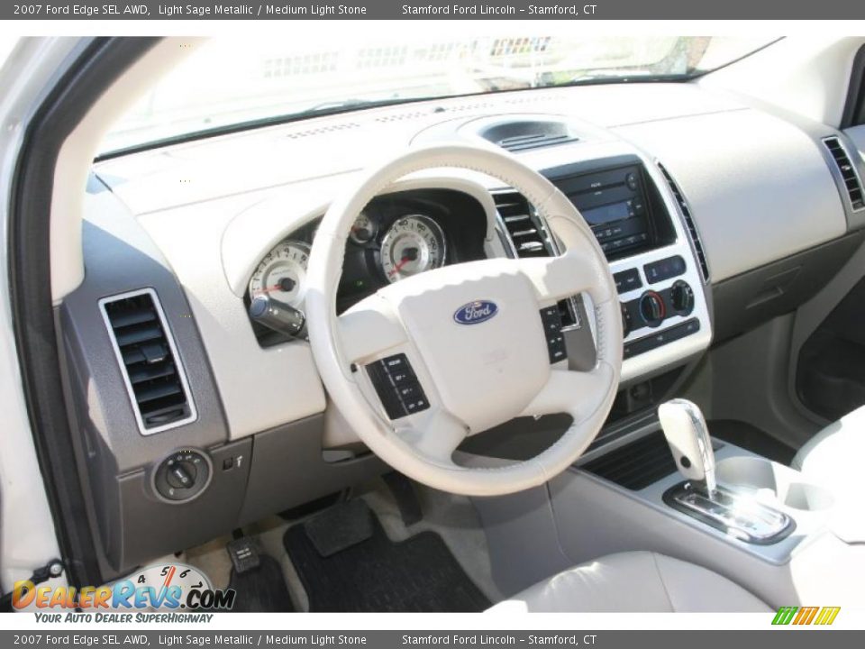 2007 Ford Edge SEL AWD Light Sage Metallic / Medium Light Stone Photo #26