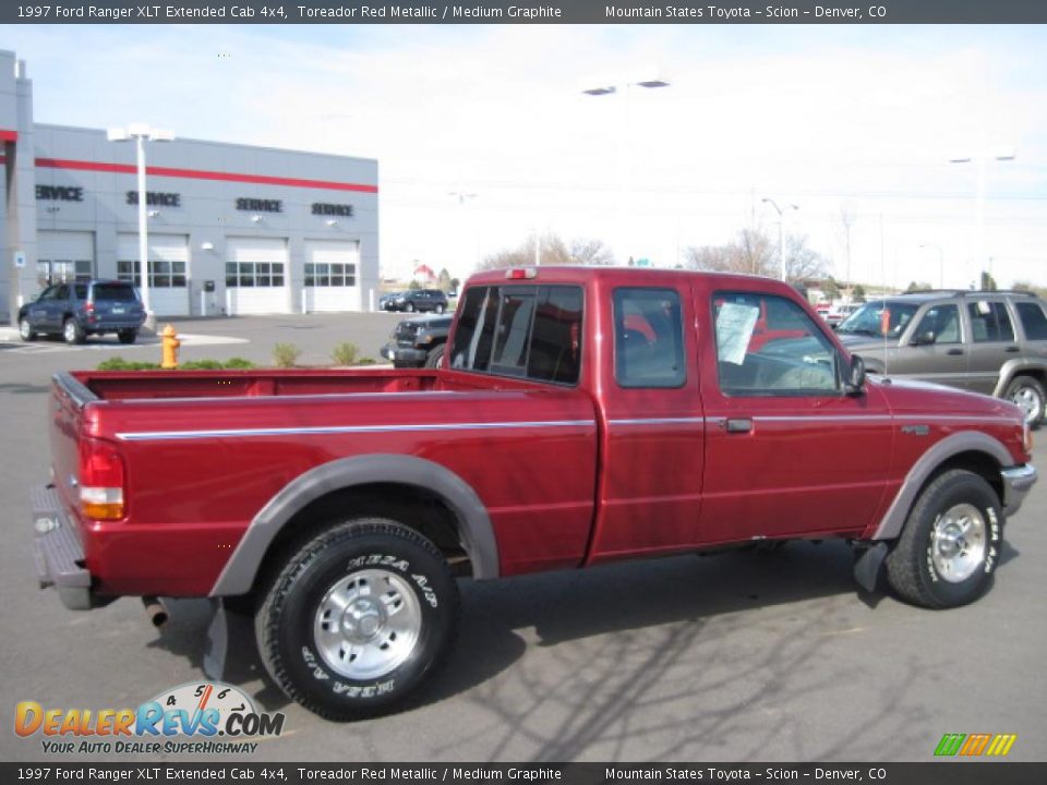 1997 Ford Ranger XLT Extended Cab 4x4 Toreador Red Metallic / Medium Graphite Photo #2