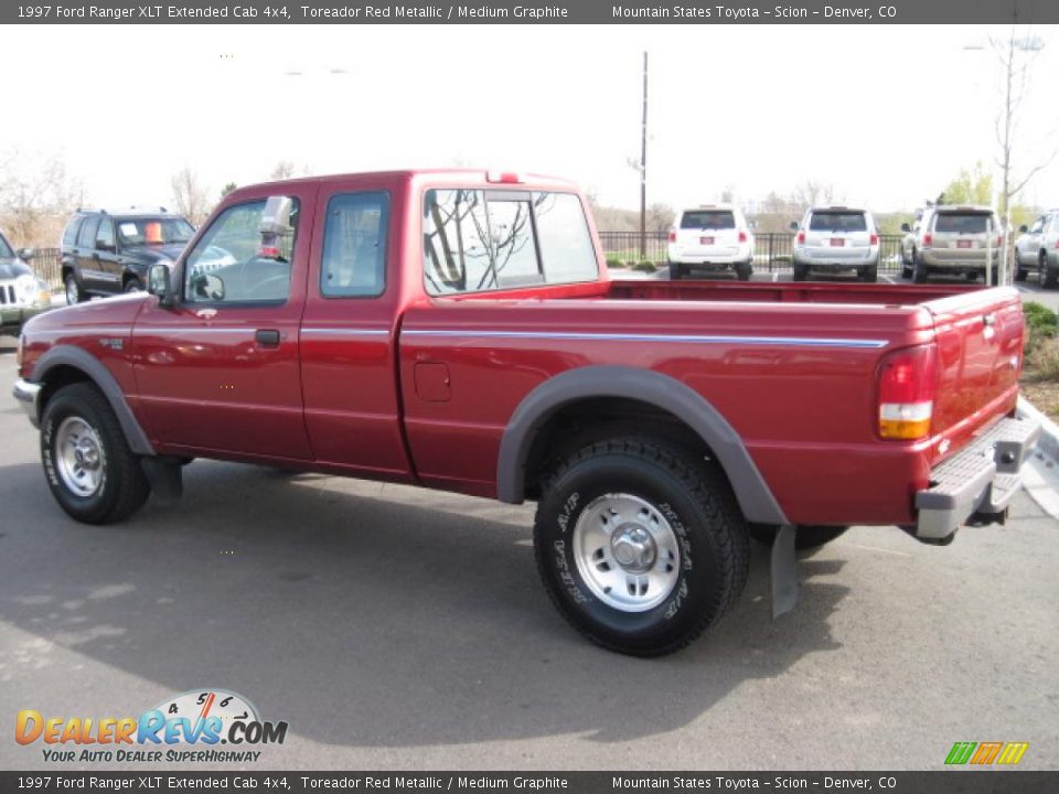 1997 Ford Ranger XLT Extended Cab 4x4 Toreador Red Metallic / Medium Graphite Photo #4