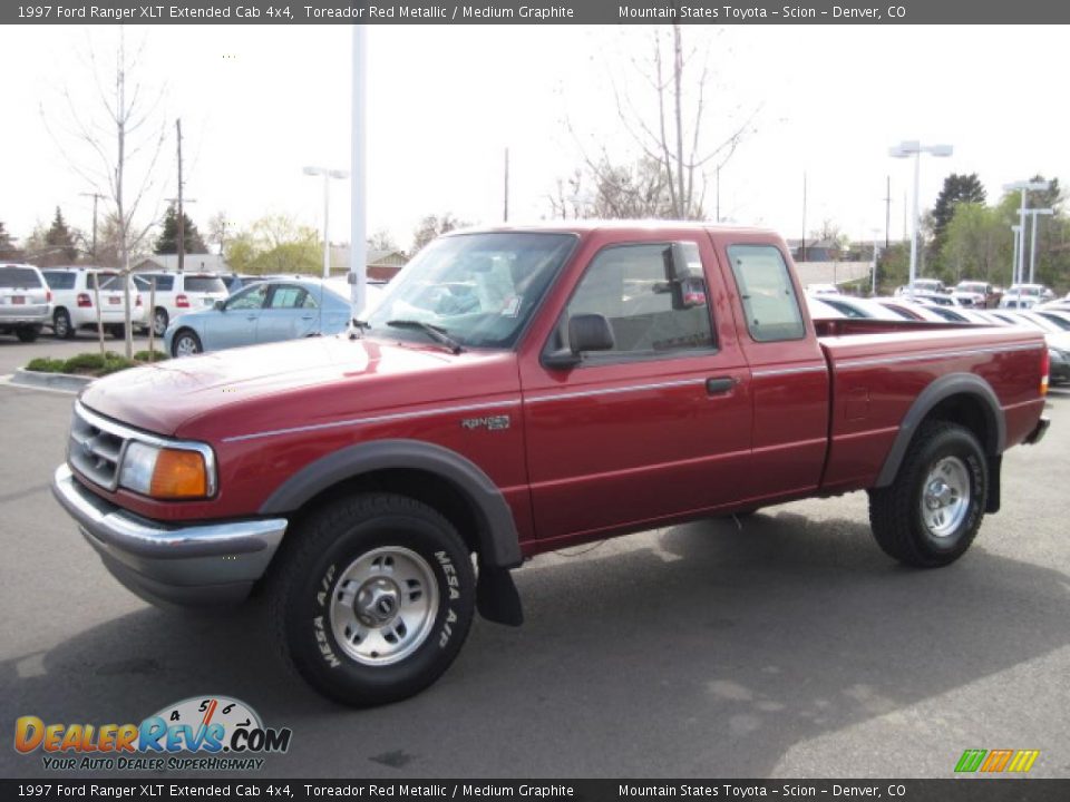 1997 Ford Ranger XLT Extended Cab 4x4 Toreador Red Metallic / Medium Graphite Photo #5