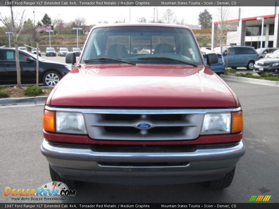 1997 Ford Ranger XLT Extended Cab 4x4 Toreador Red Metallic / Medium Graphite Photo #6