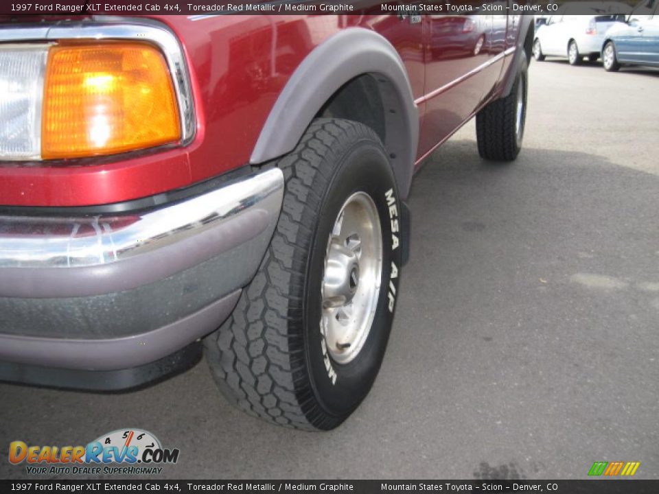 1997 Ford Ranger XLT Extended Cab 4x4 Toreador Red Metallic / Medium Graphite Photo #25