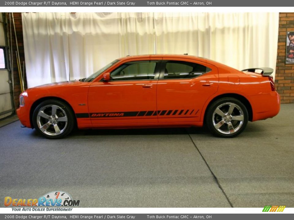 2008 Dodge Charger R/T Daytona HEMI Orange Pearl / Dark Slate Gray Photo #5