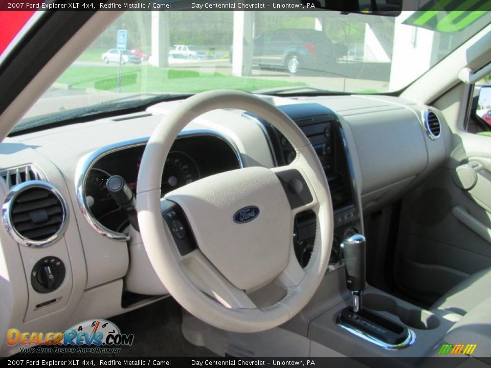 2007 Ford Explorer XLT 4x4 Redfire Metallic / Camel Photo #8