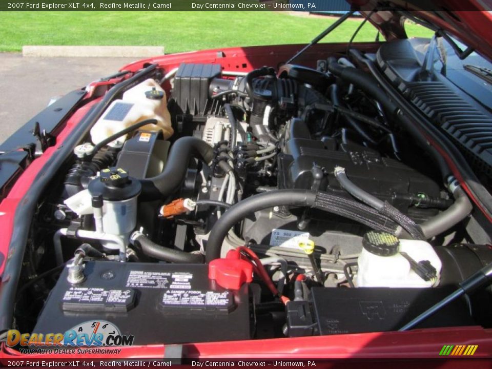 2007 Ford Explorer XLT 4x4 Redfire Metallic / Camel Photo #9