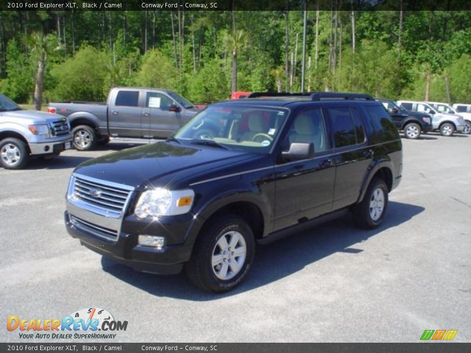 2010 Ford Explorer XLT Black / Camel Photo #1
